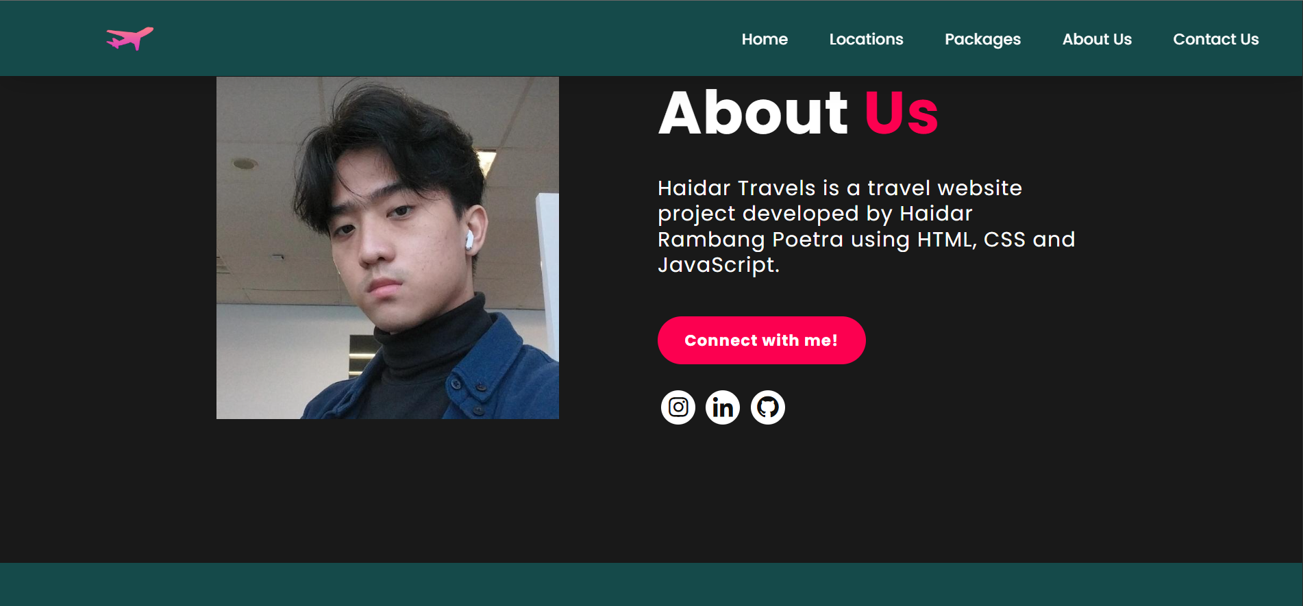 Haidar Travel Website